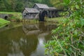 Early Autumn View Mabry Mill and Mill Pond Royalty Free Stock Photo